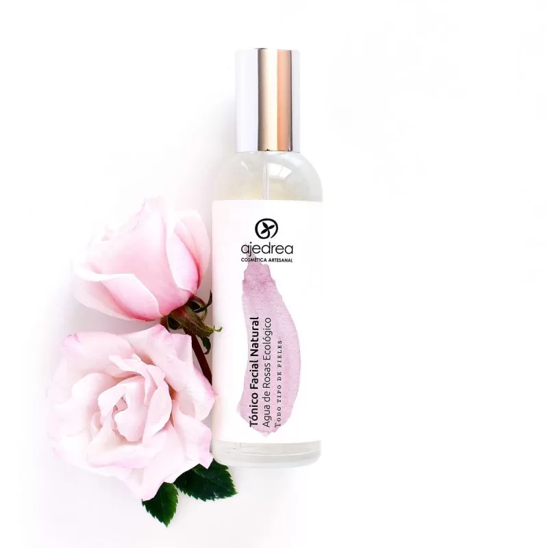 tonico facial de rosas ecologico